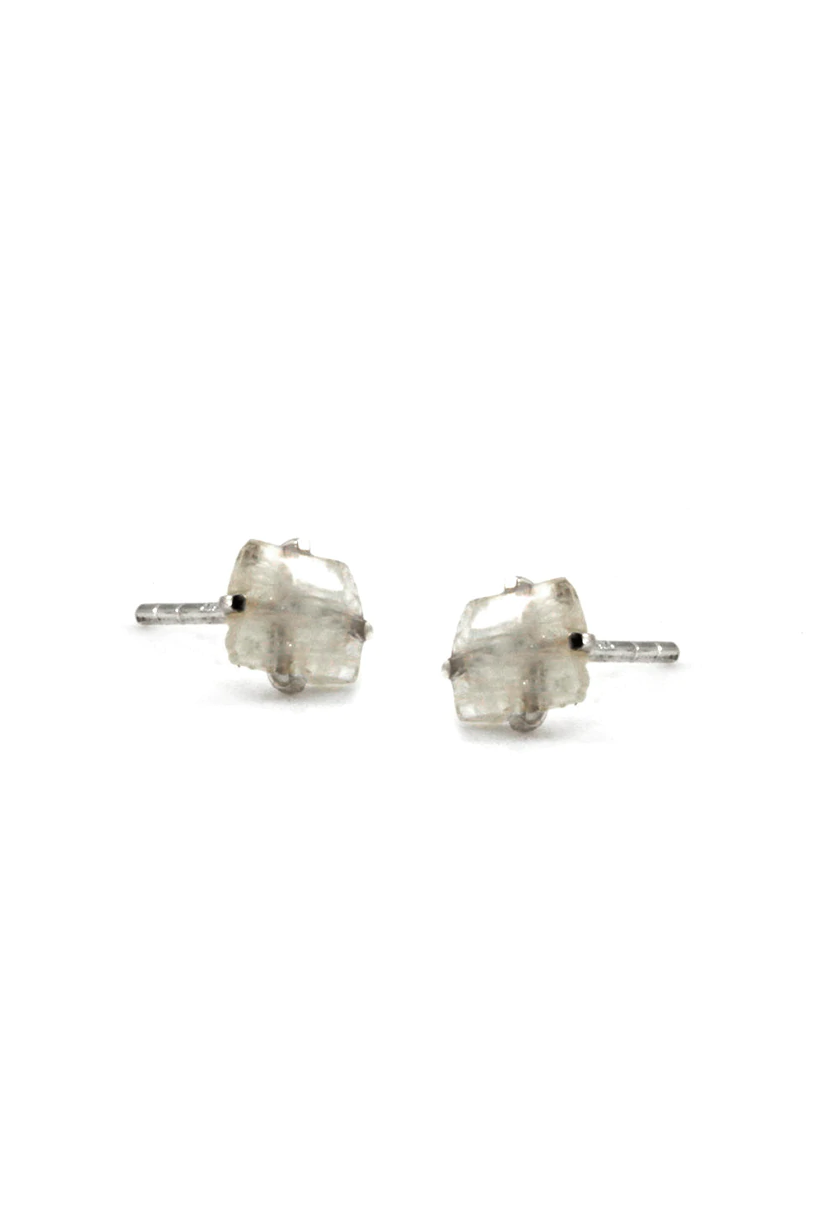 jurate moonstone raw stone earrings