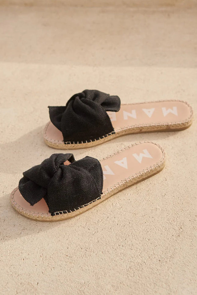 manebi sandals with knot black