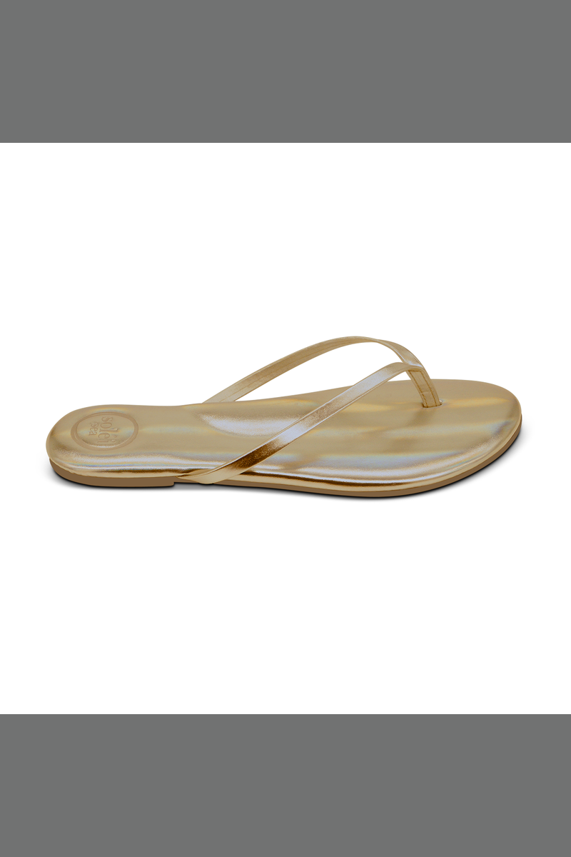solei sea indie sandal metallic gold