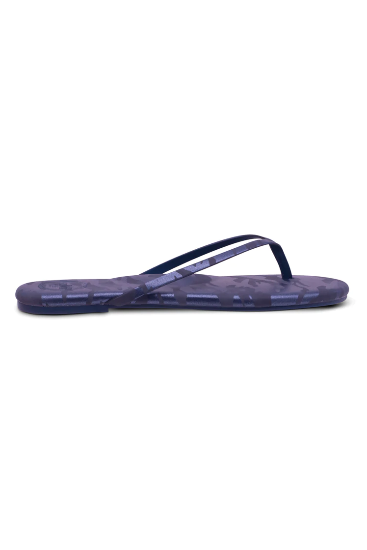 solei sea indie sandal metallic navy blue camo