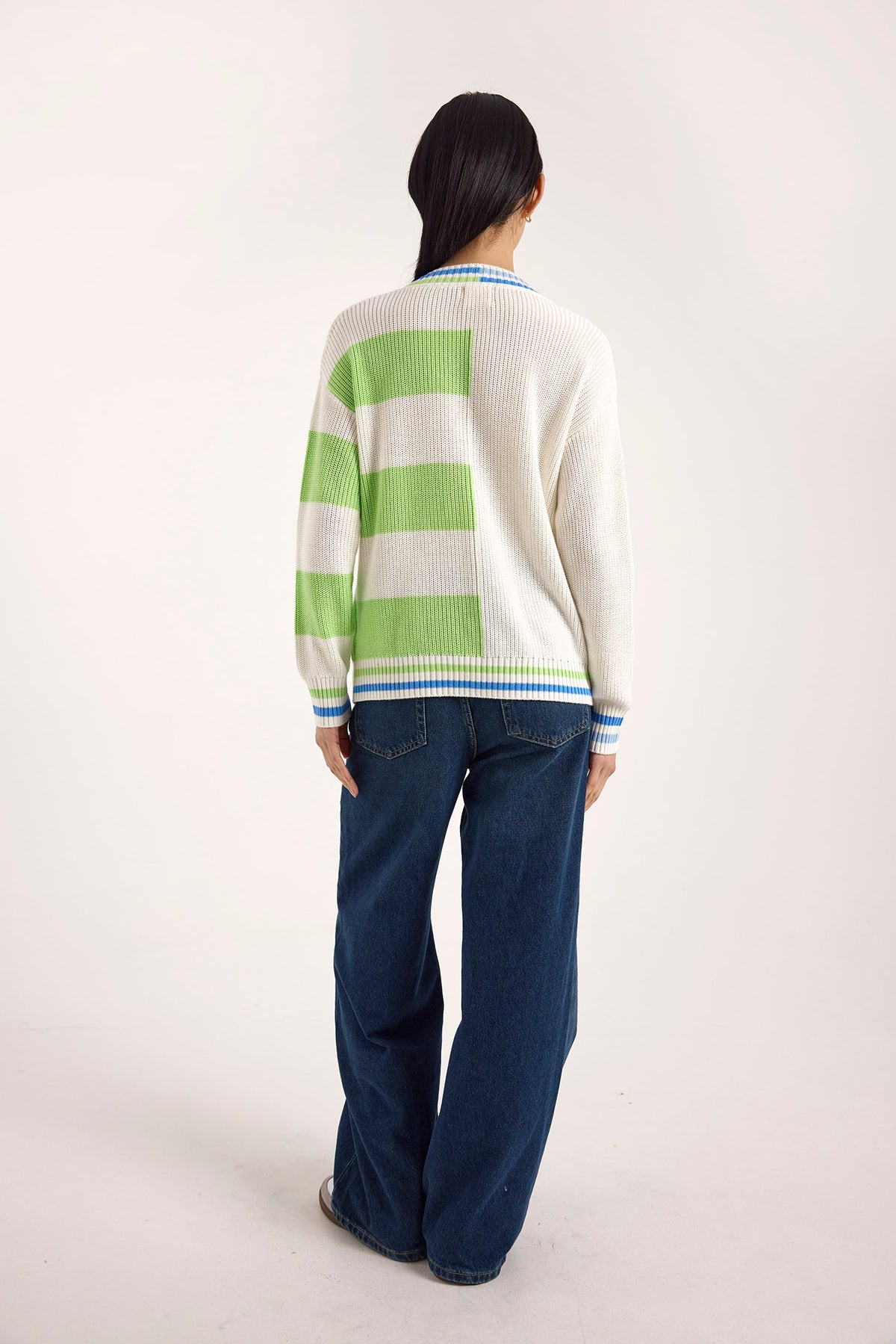 wispr by brodie valerie stripe v-neck