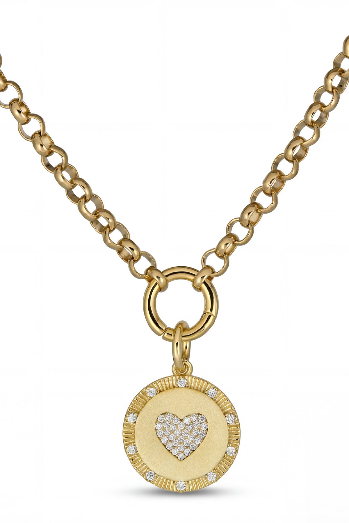 rachel reinhardt heart medallion necklace