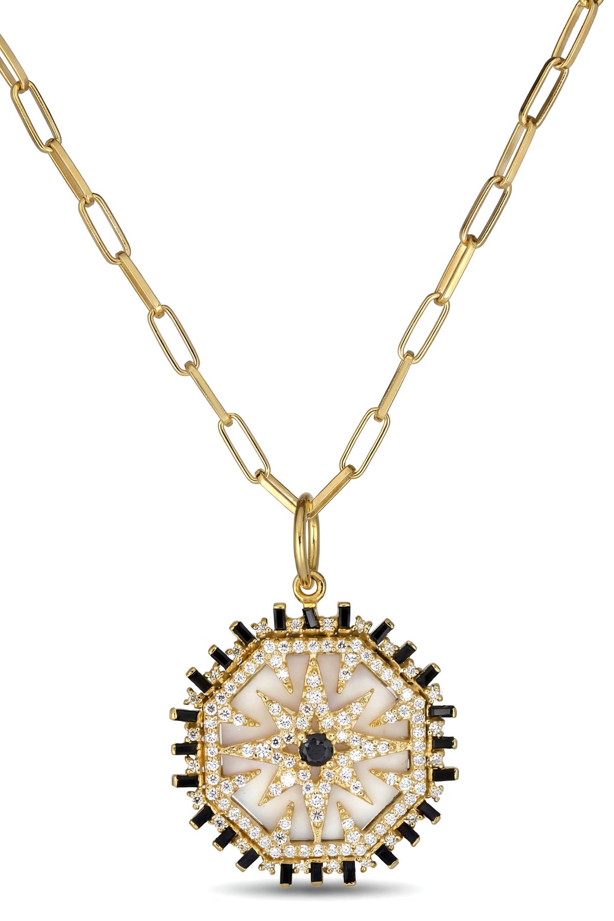 rachel reinhardt mother of pearl deco necklace
