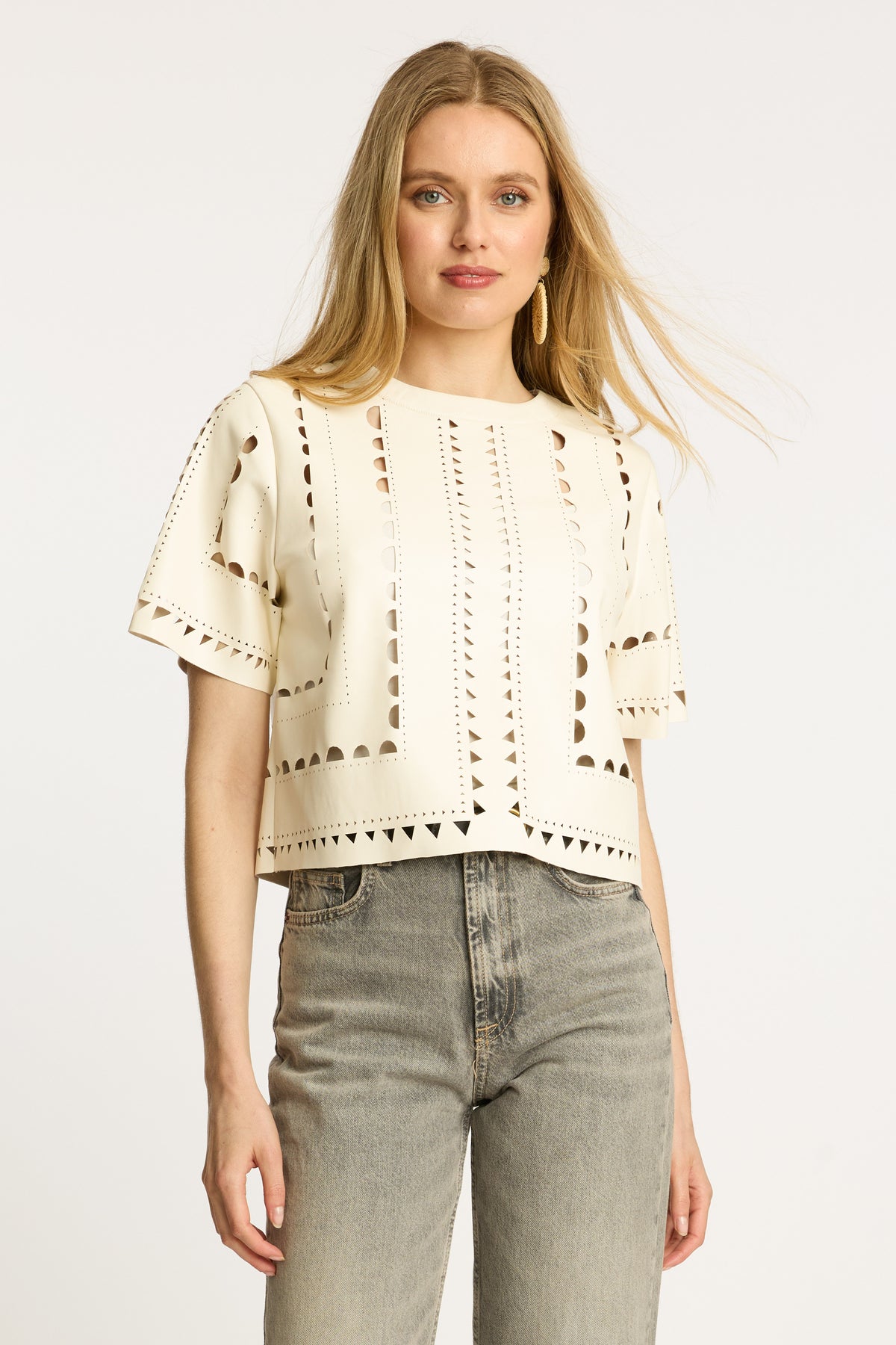 caballero anisa top antique white