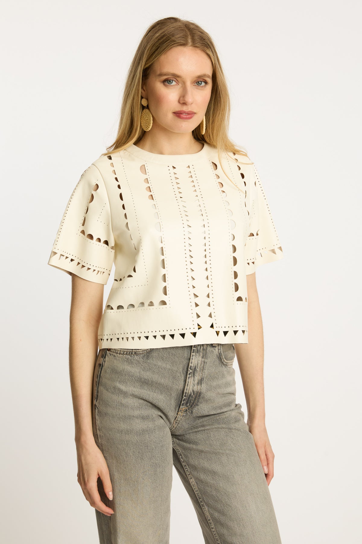 caballero anisa top antique white