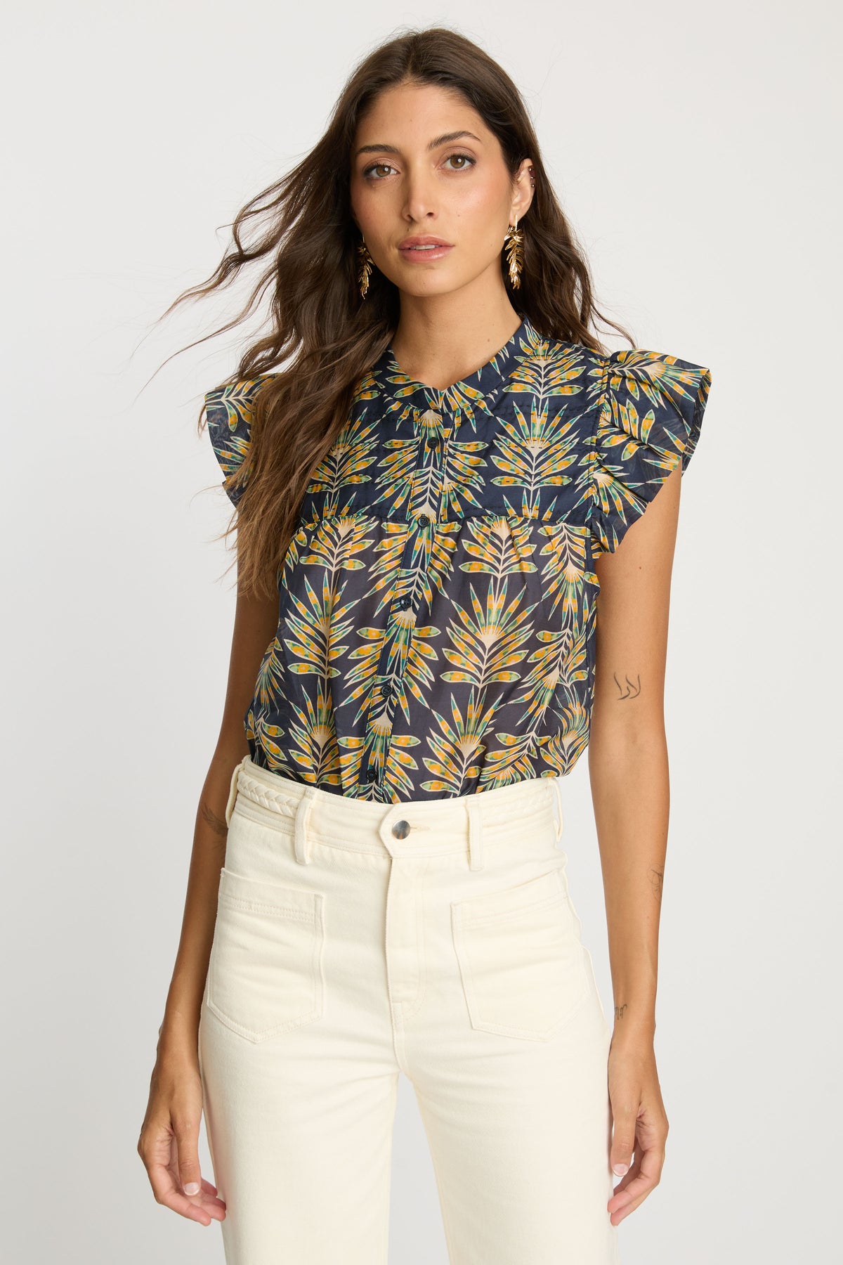 caballero anthea top deco plume