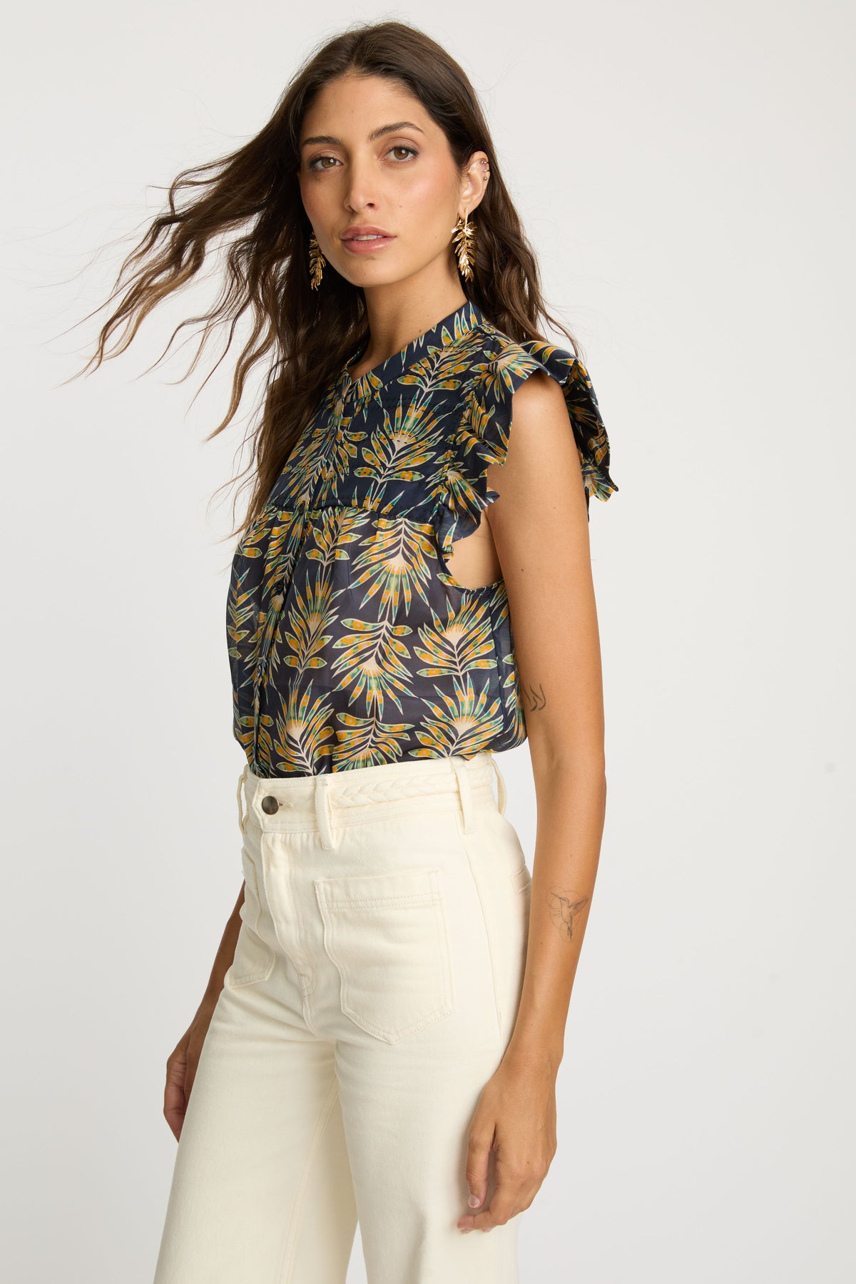 caballero anthea top deco plume