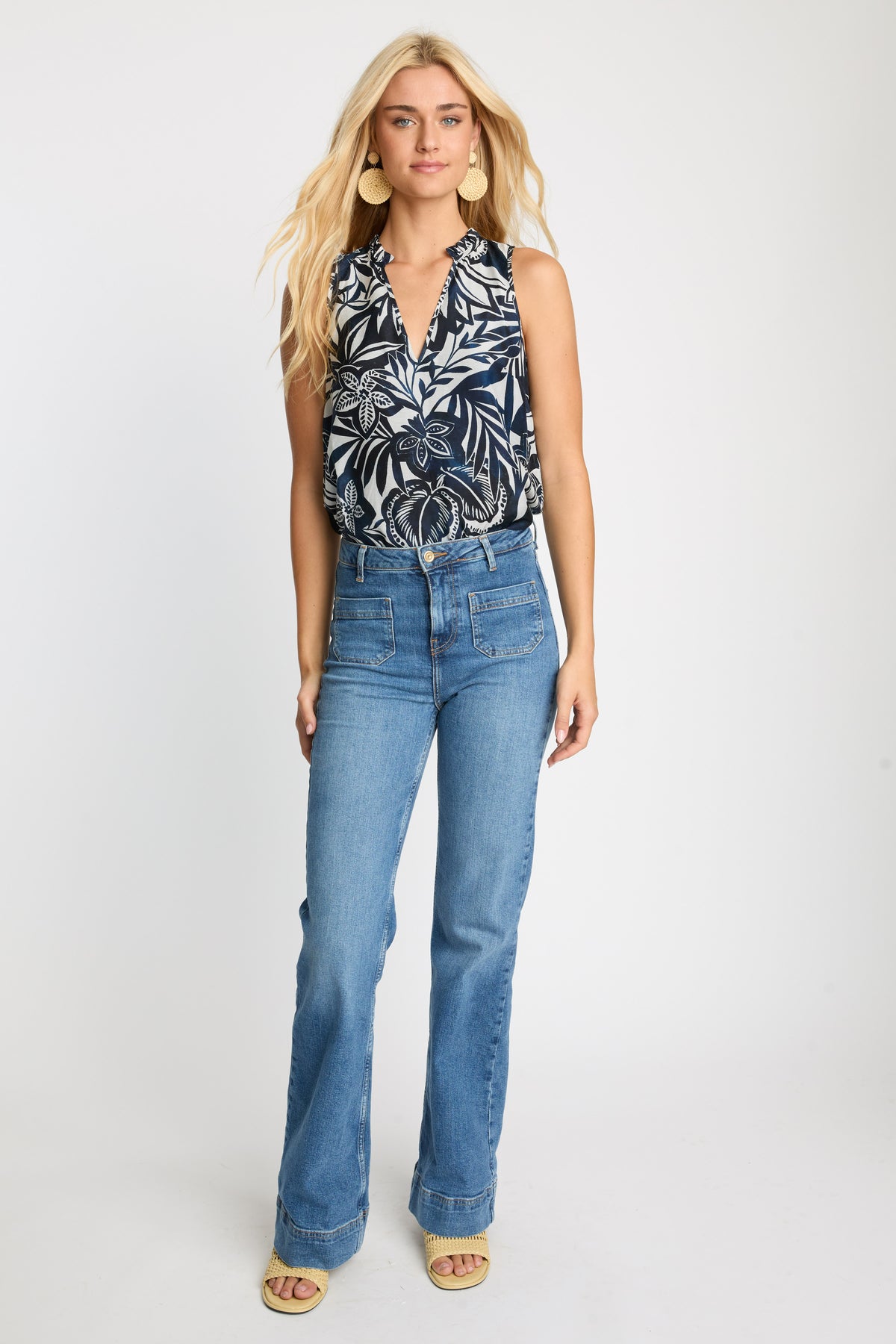 caballero letty top woodblock palm