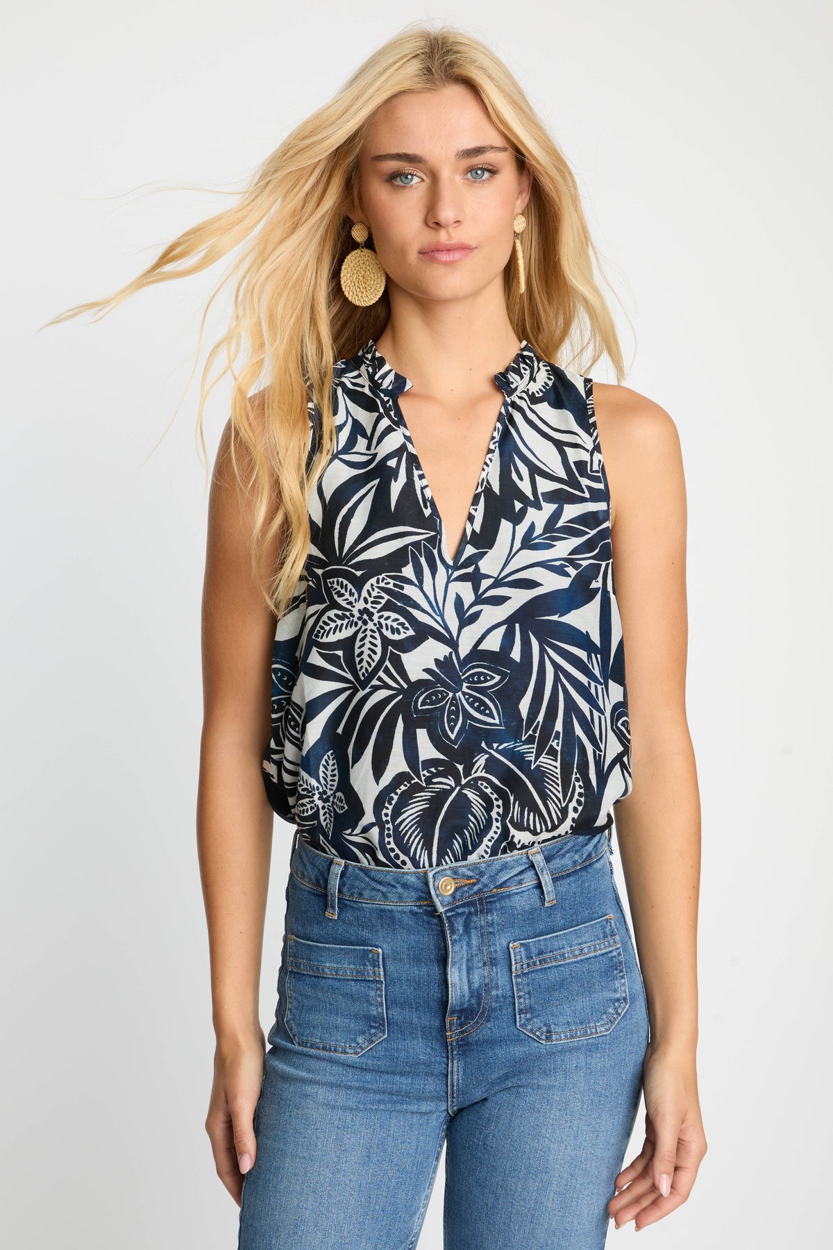 caballero letty top woodblock palm