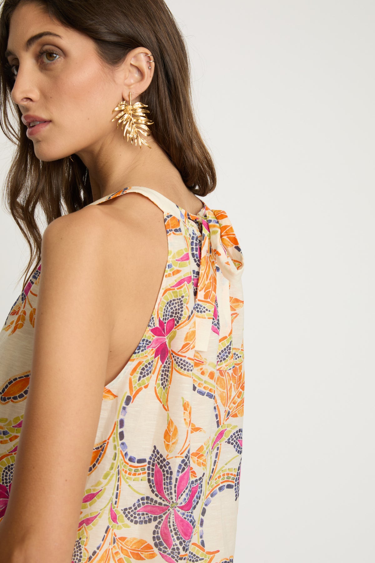 caballero adele top stitched flower