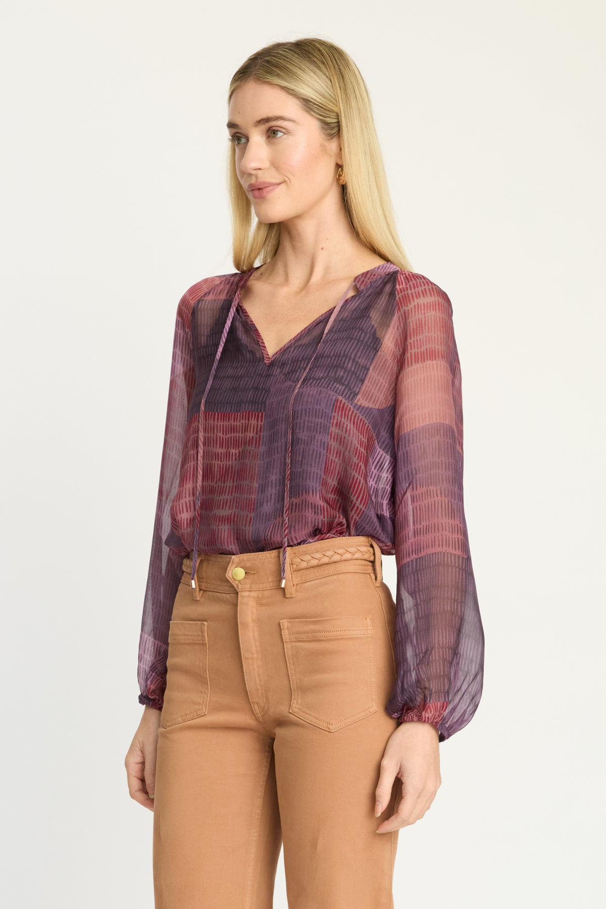 caballero sophie top dusky geo
