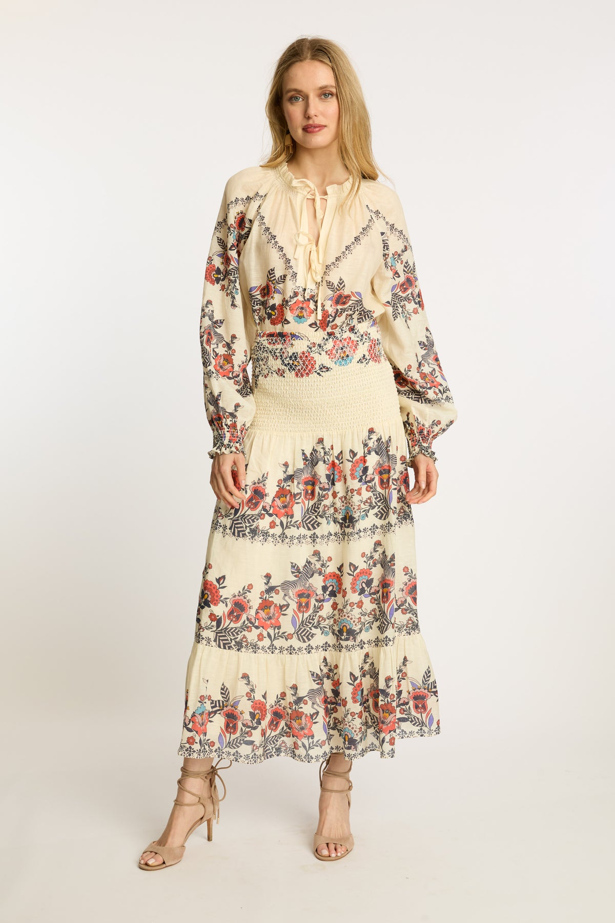 caballero chablis skirt zebra leaf