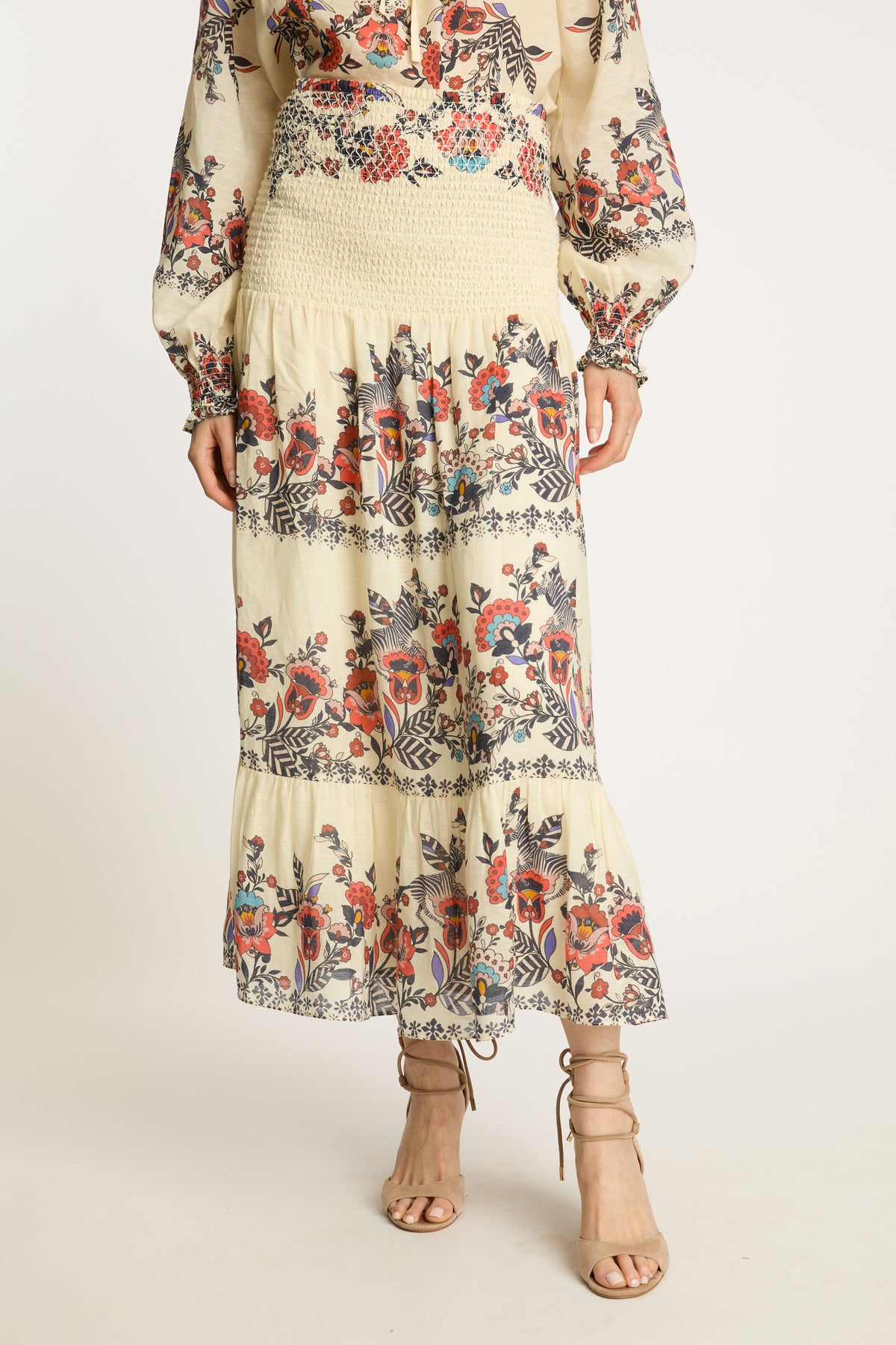 caballero chablis skirt zebra leaf