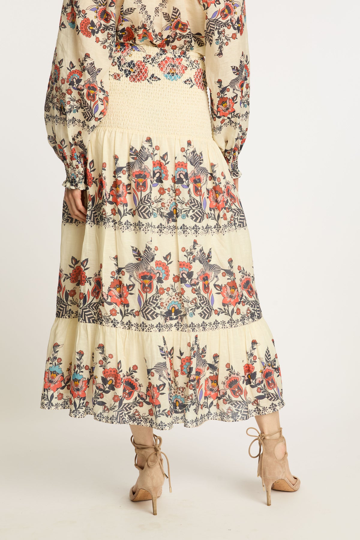 caballero chablis skirt zebra leaf