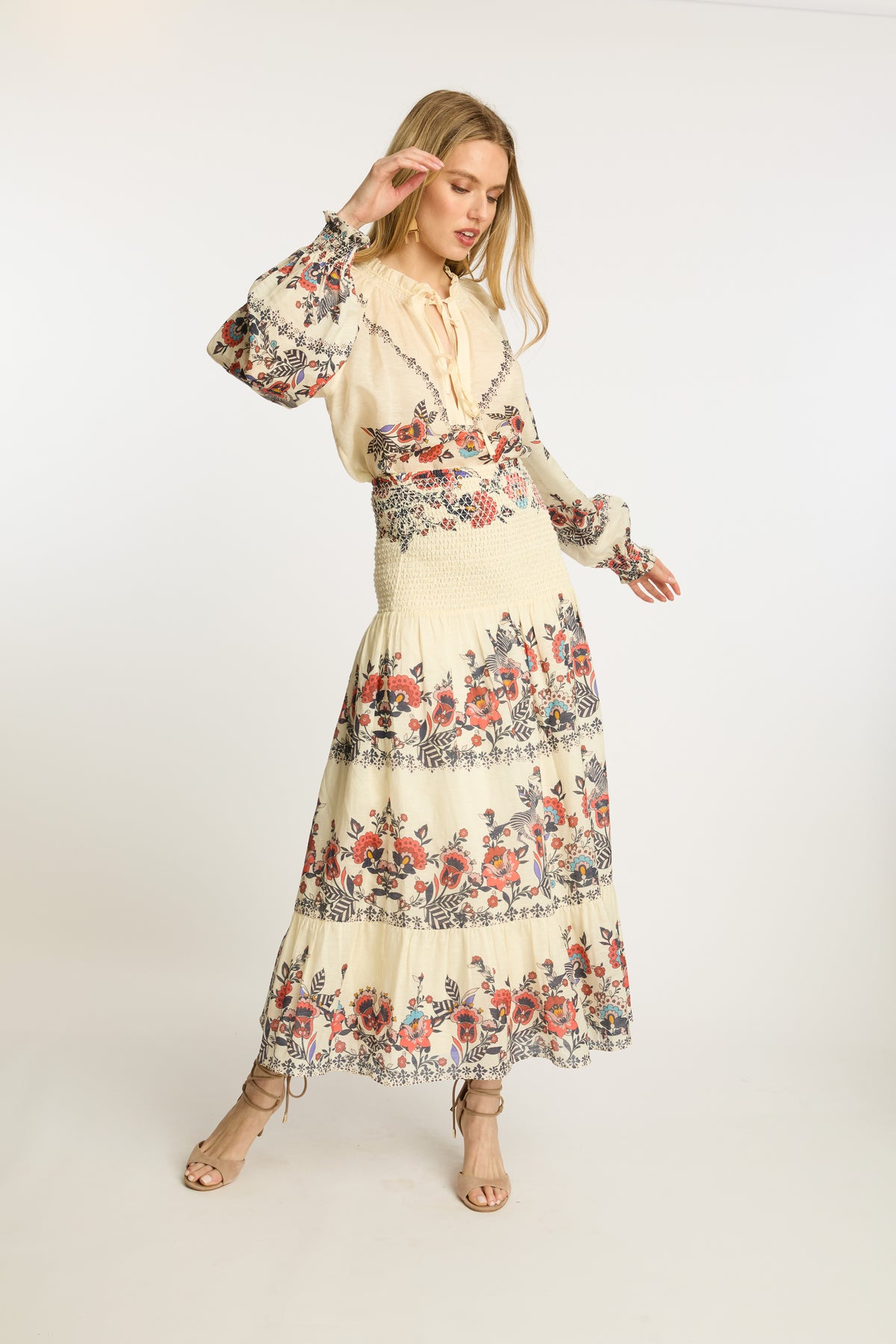 caballero chablis skirt zebra leaf