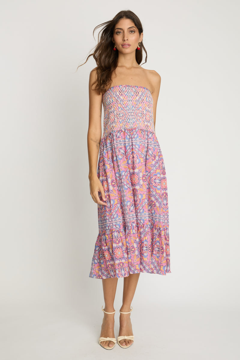 caballero chablis skirt petal tapestry