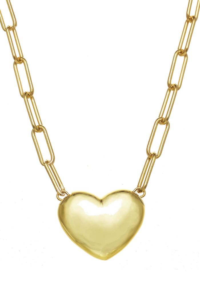 rachel reinhardt puffy heart necklace