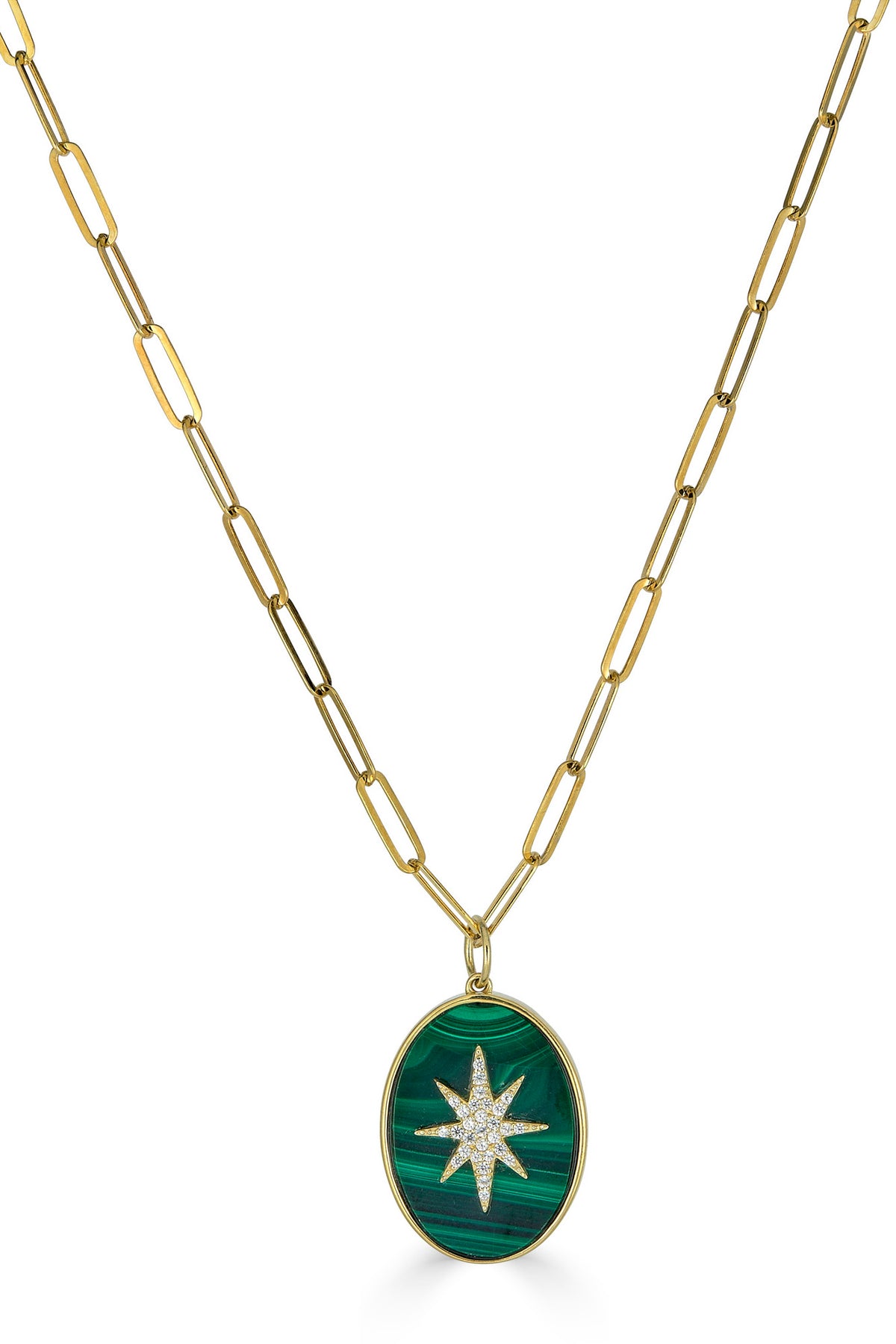 rachel reinhardt malachite pave star necklace