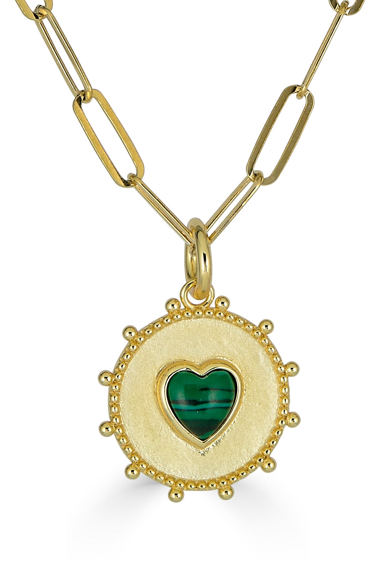 rachel reinhardt malachite heart necklace