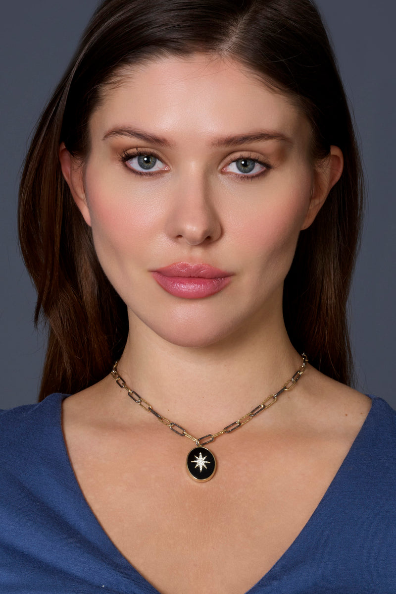 rachel reinhardt black onyx star necklace