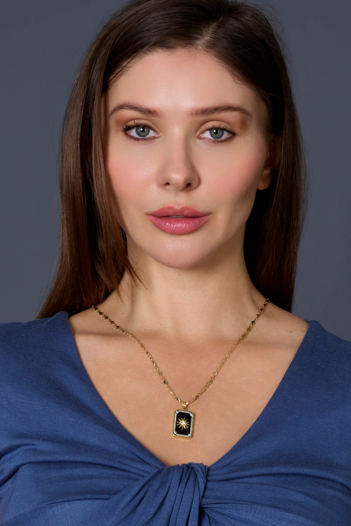 rachel reinhardt black onyx celestial star necklace