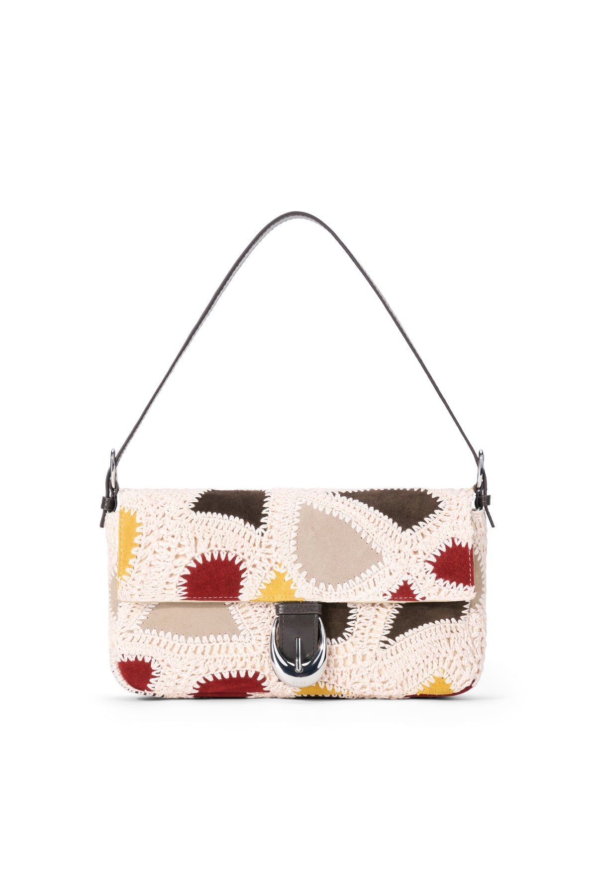 staud harlow bag suede patchwork