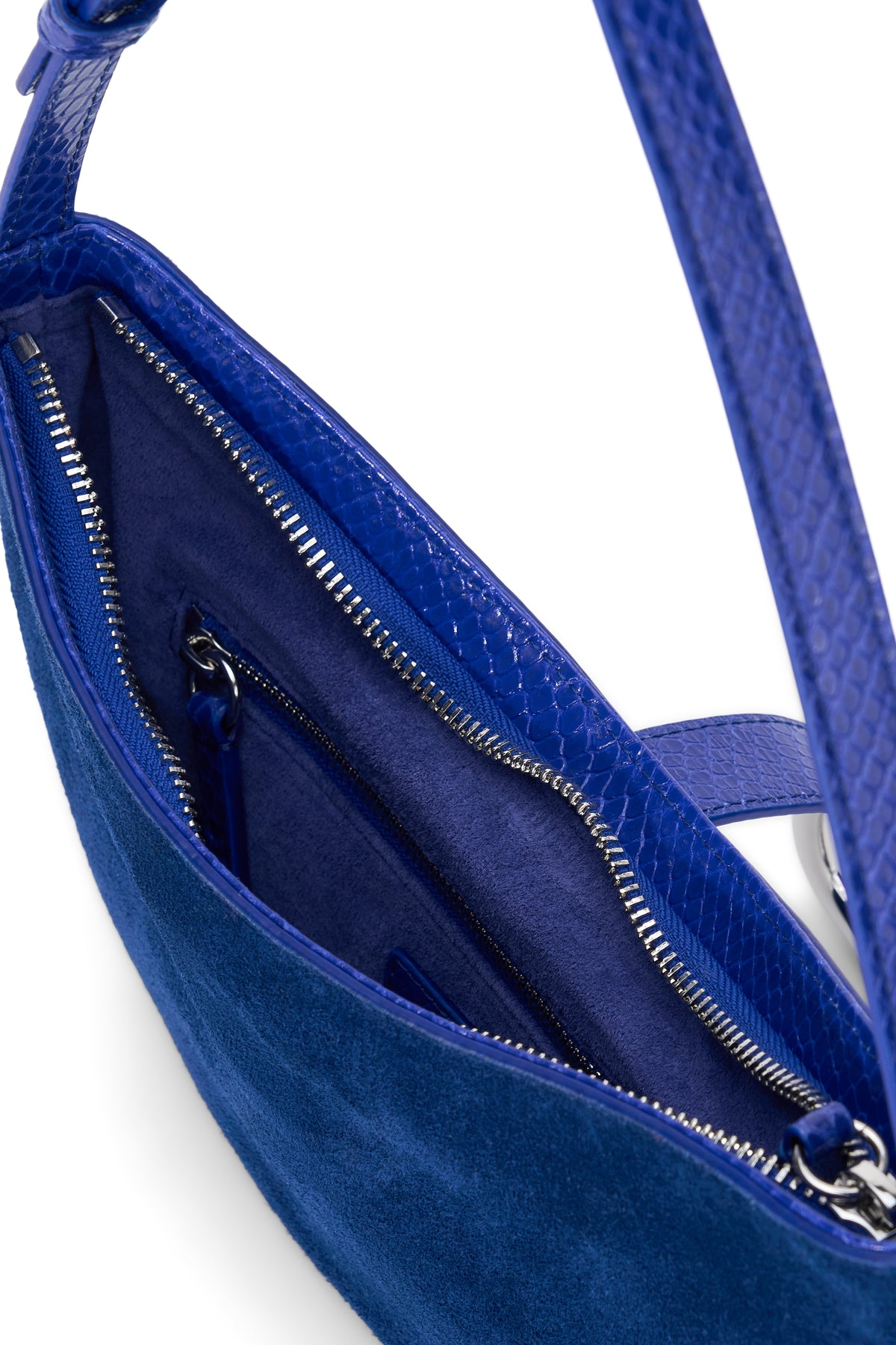 staud harlow crescent shoulder bag cobalt