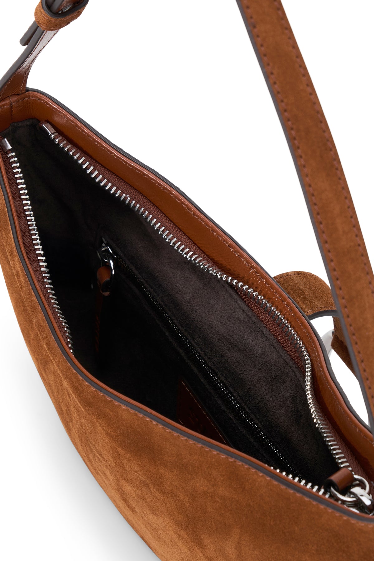 staud harlow crescent shoulder bag tabac