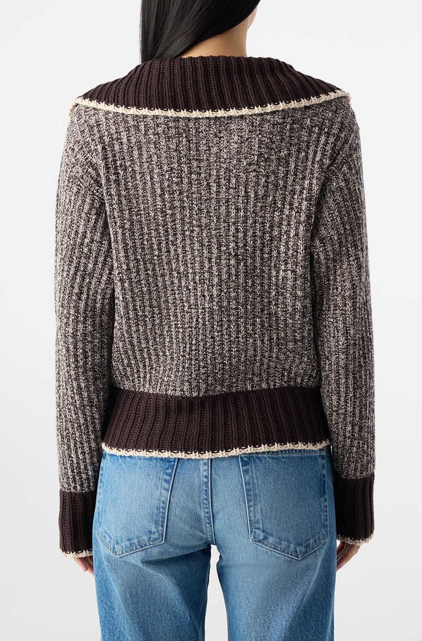 amo bobbie sweater mocha storm