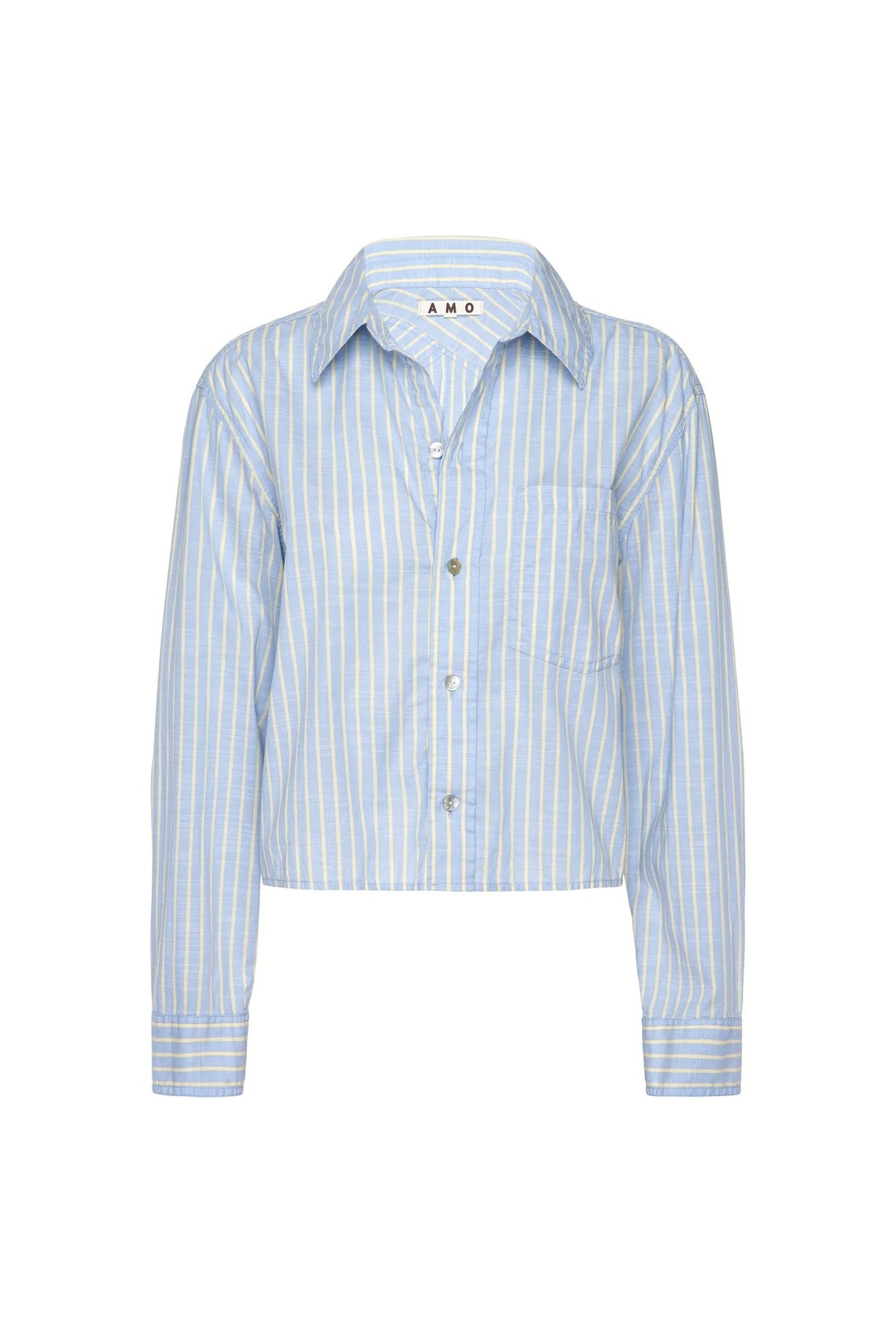 amo janet shirt blue limoncello