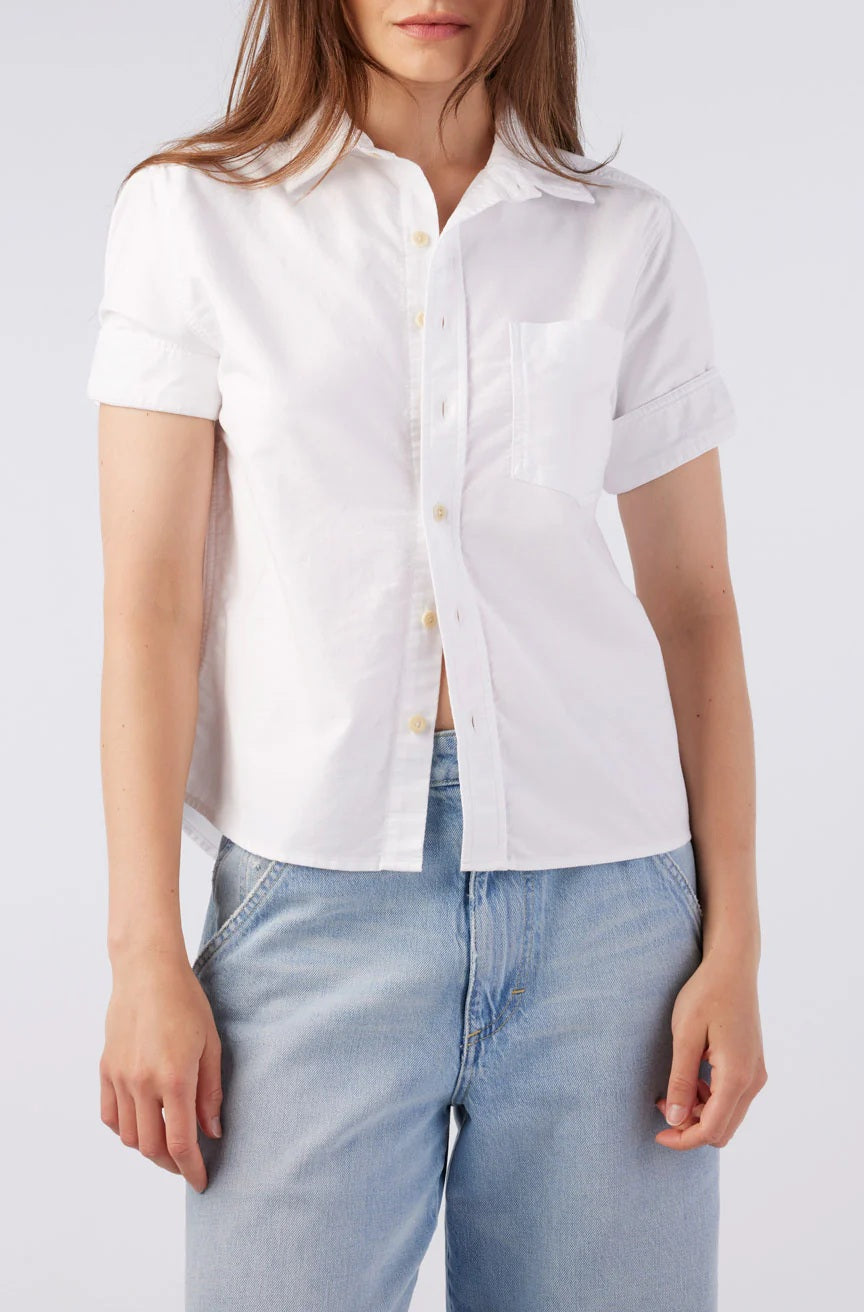 amo shirley short sleeve white