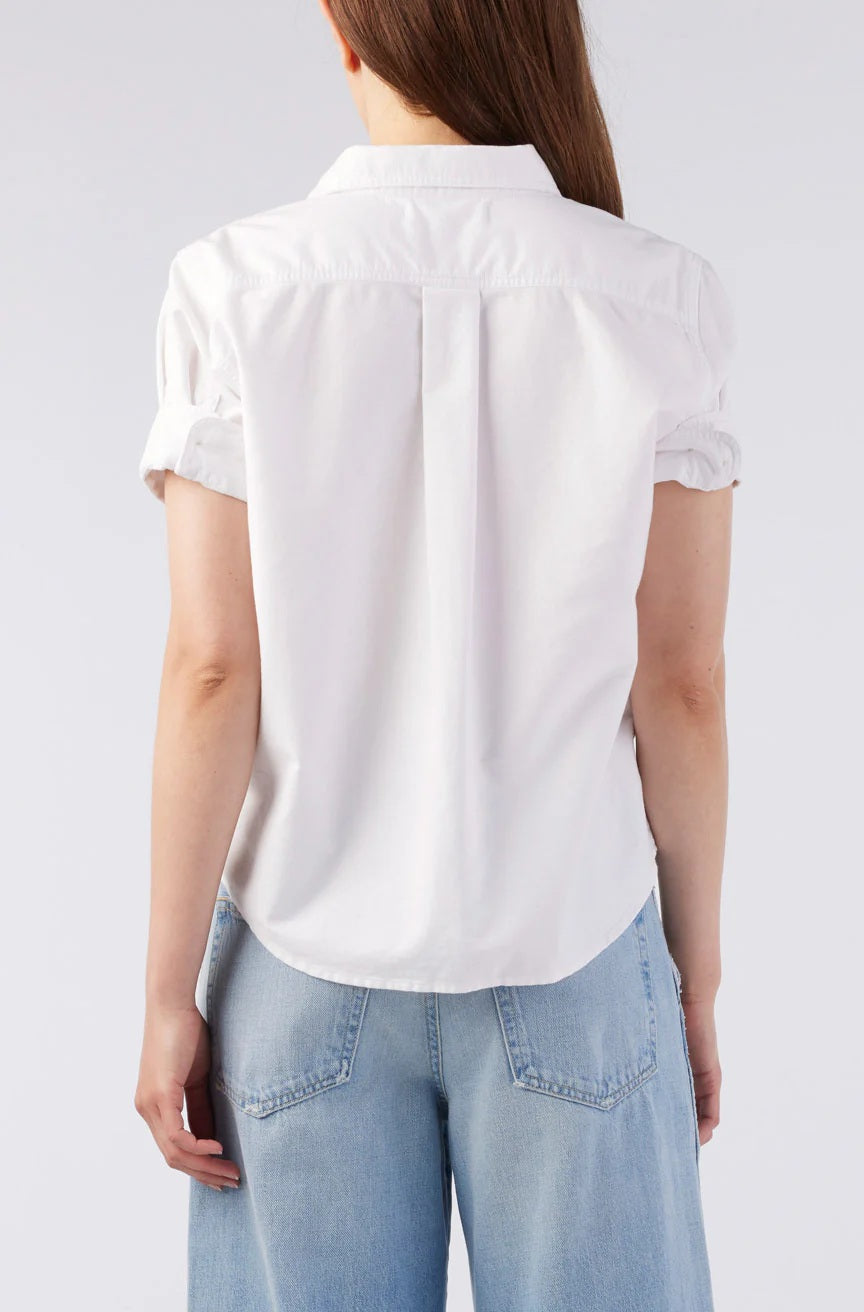 amo shirley short sleeve white