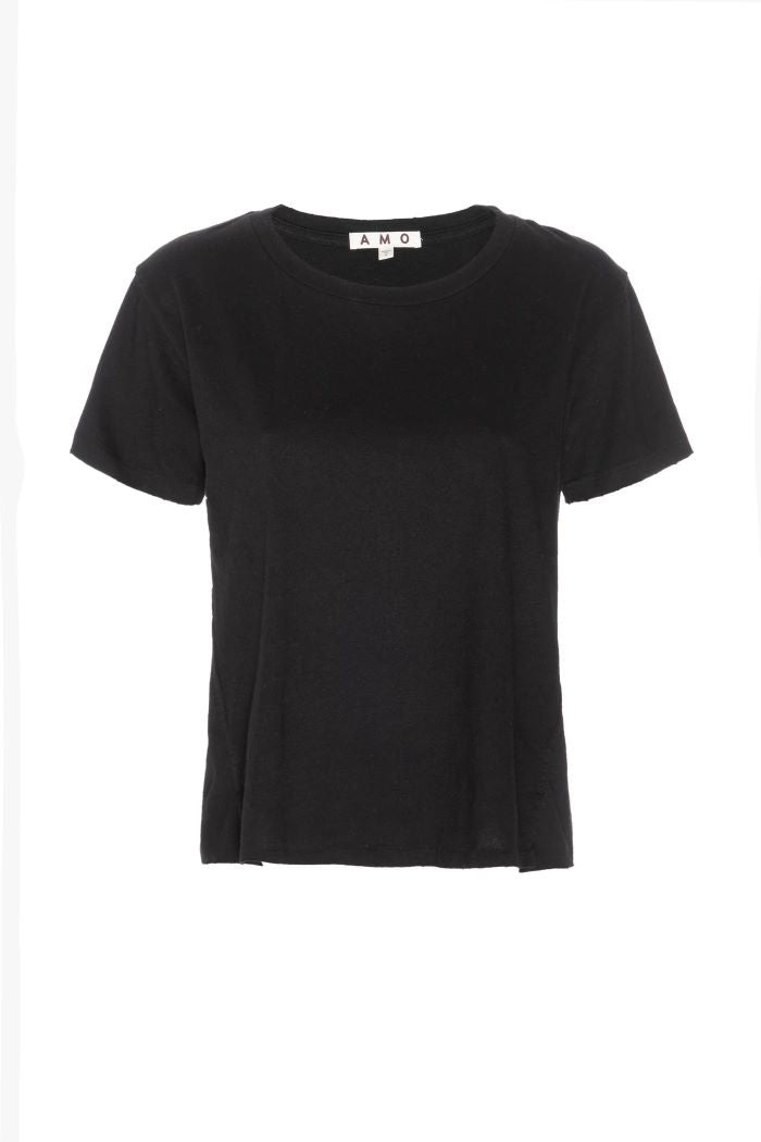 amo twist tee black 