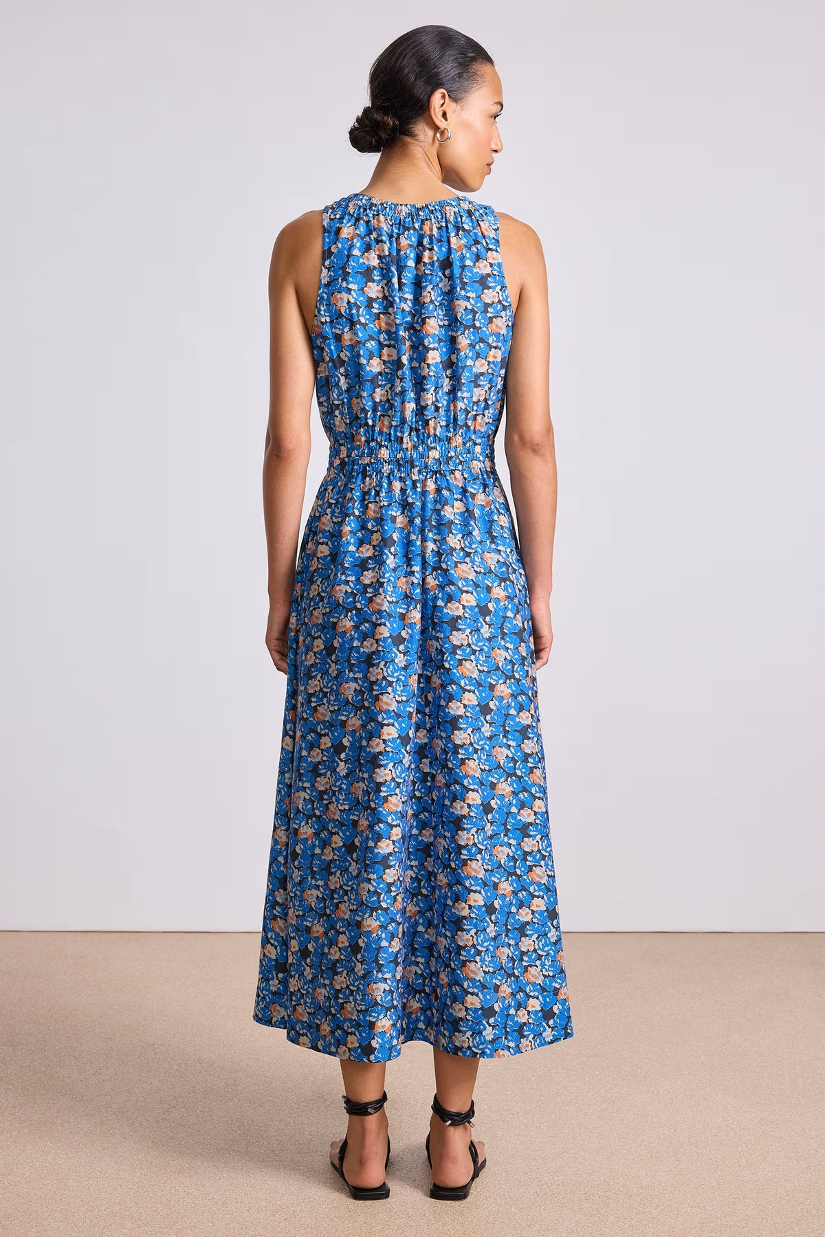 apiece apart bali tank dress florette blue