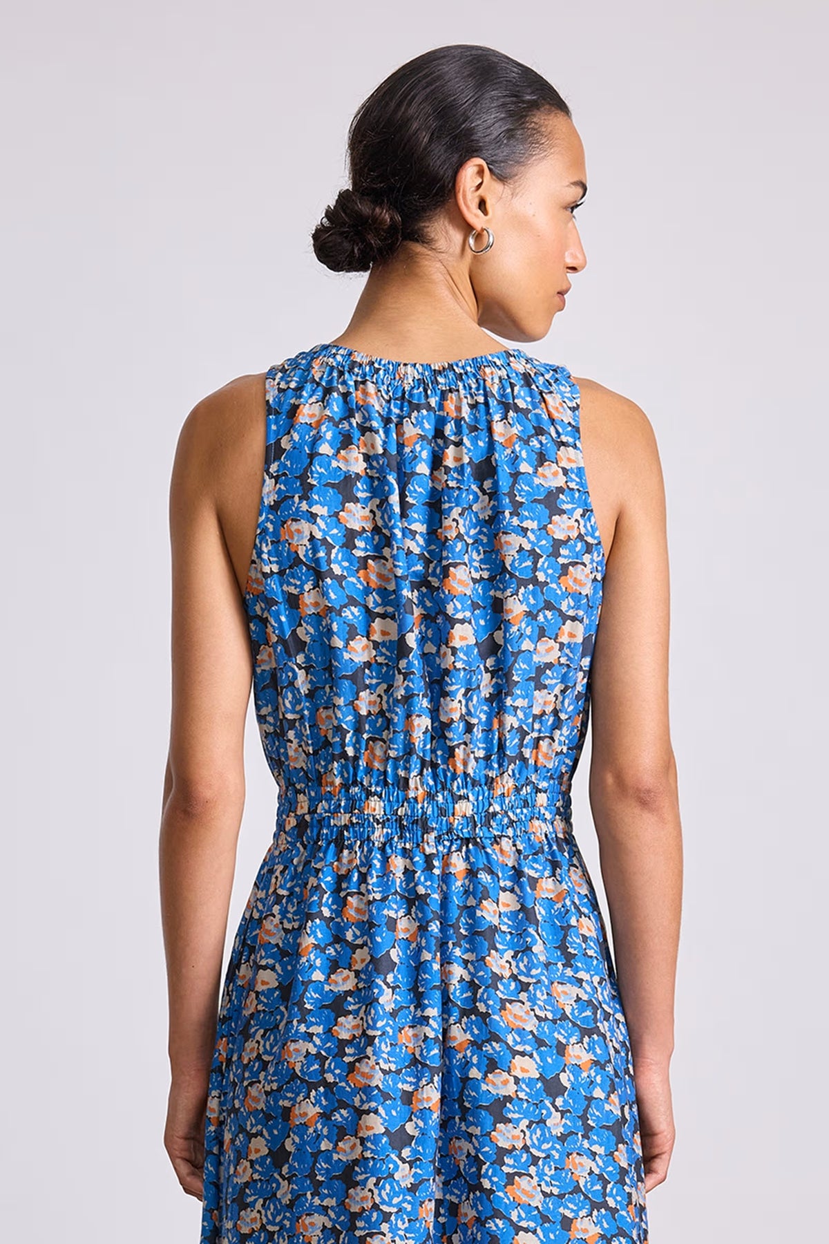 apiece apart bali tank dress florette blue