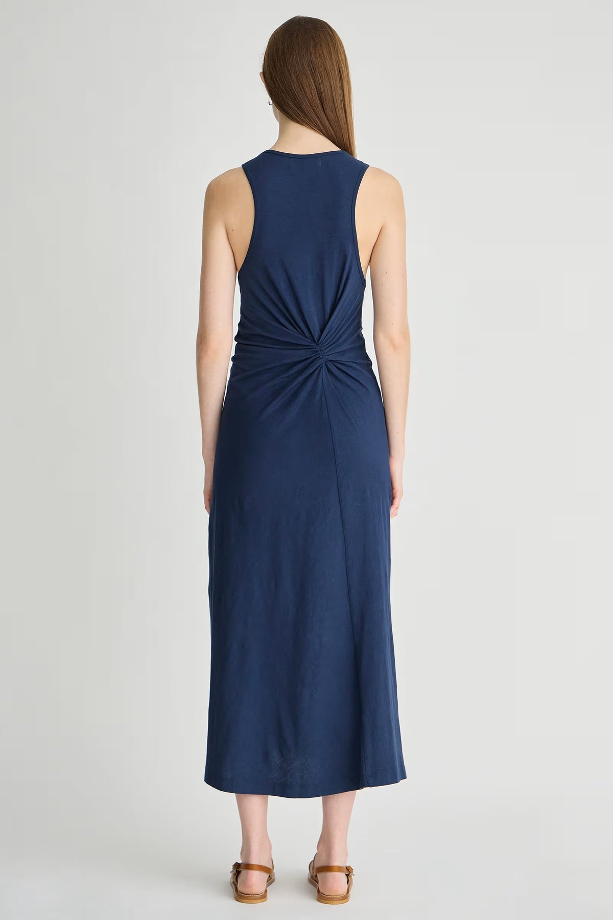 apiece apart elene tank dress navy