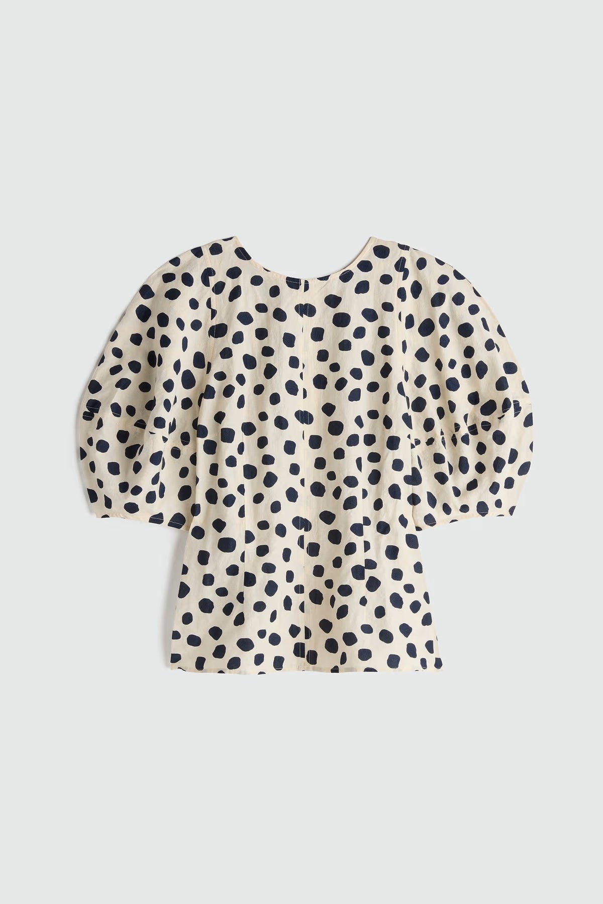 apiece apart lino top yayoi cream and navy