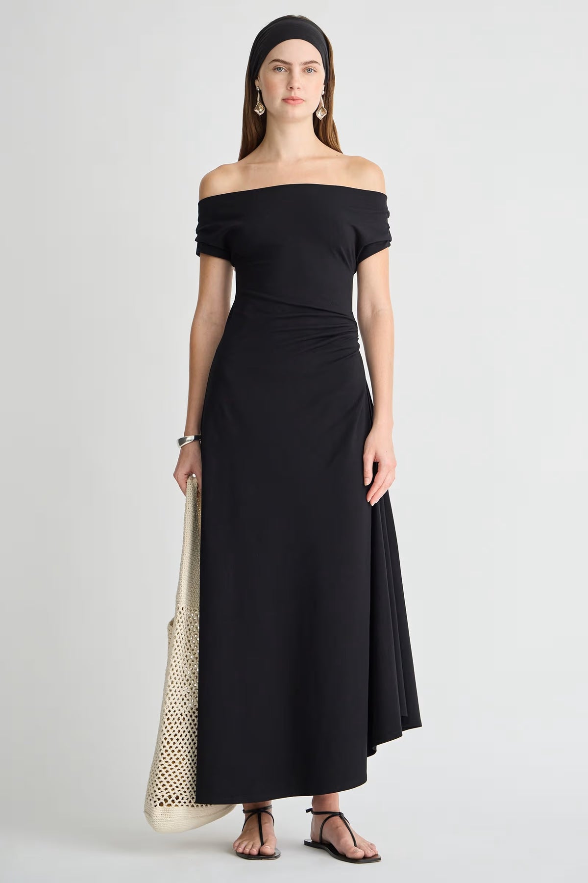 apiece apart marles dress black
