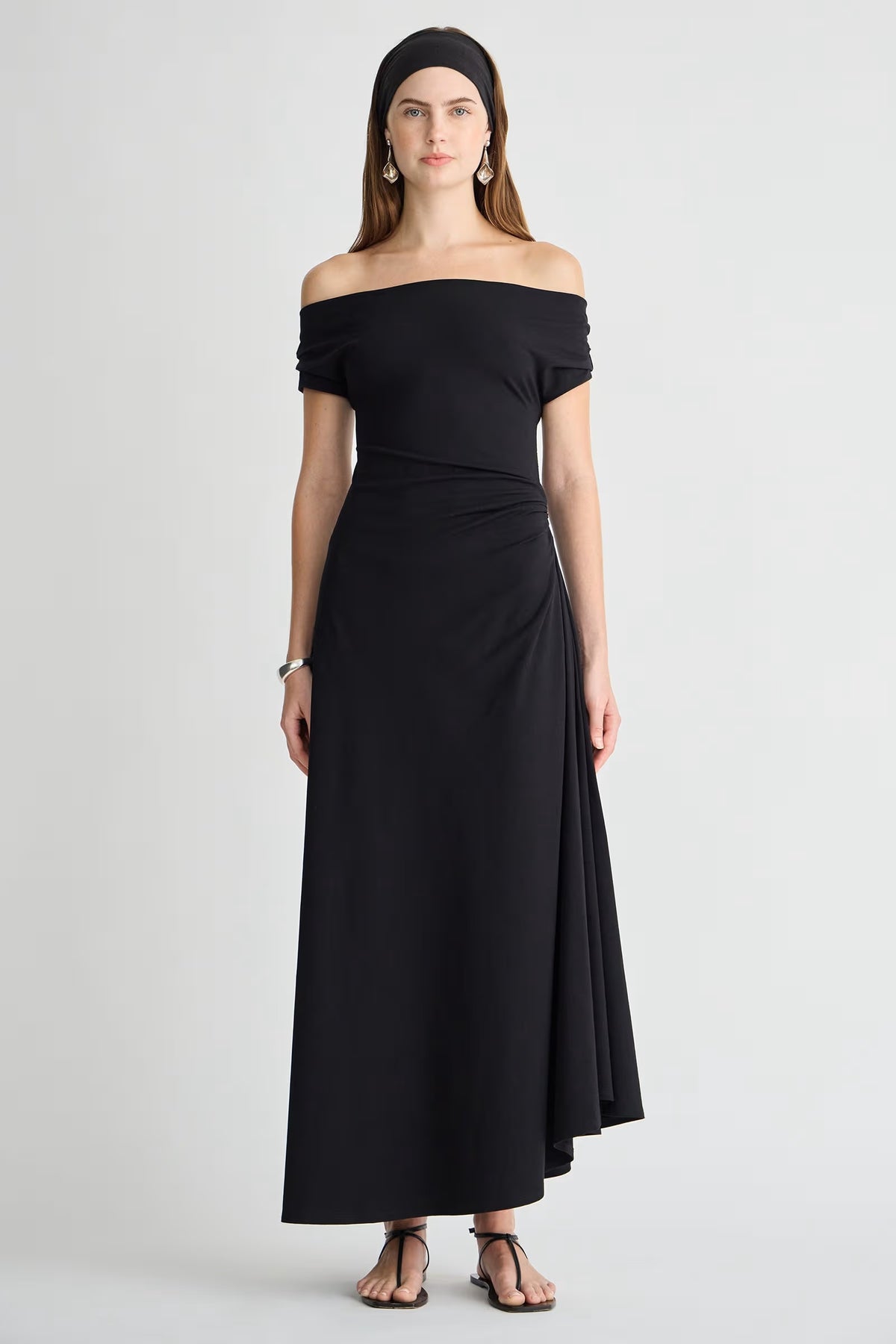 apiece apart marles dress black