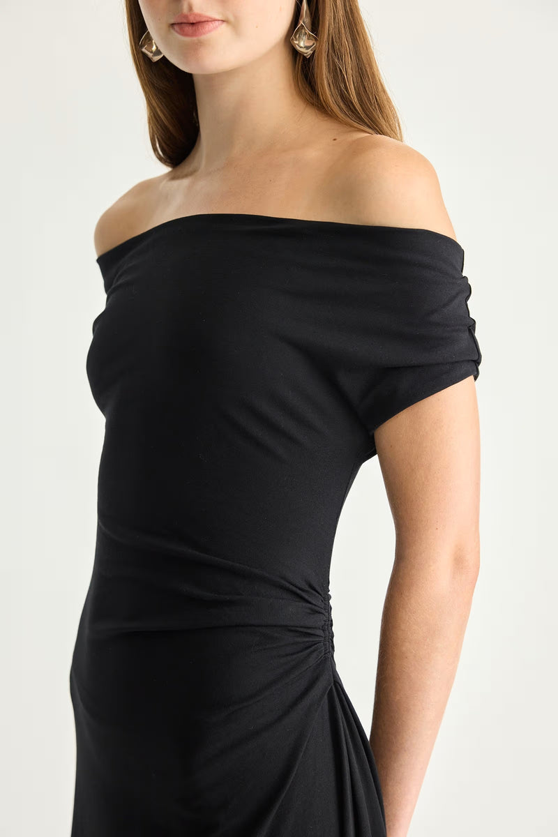 apiece apart marles dress black