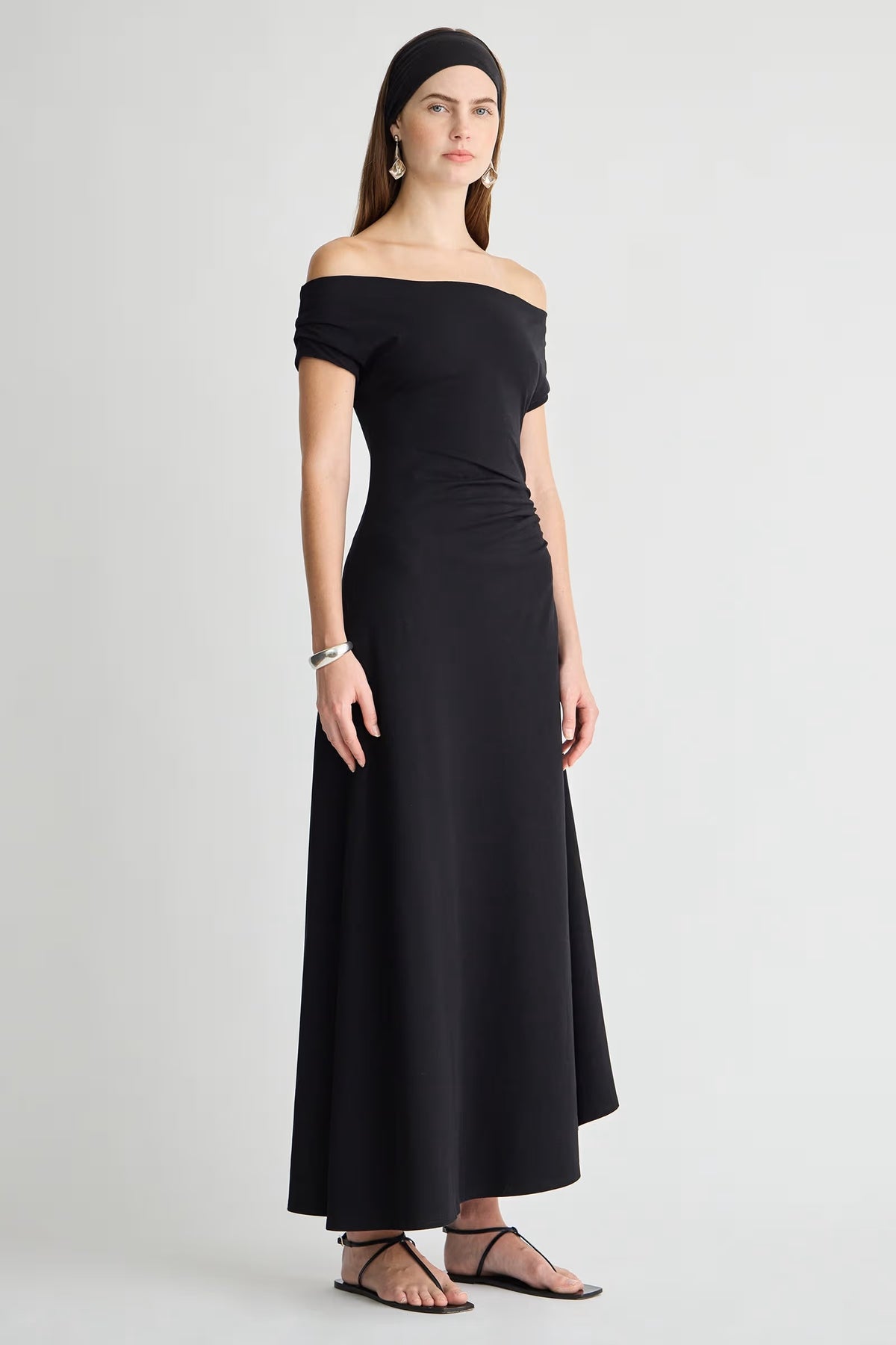 apiece apart marles dress black