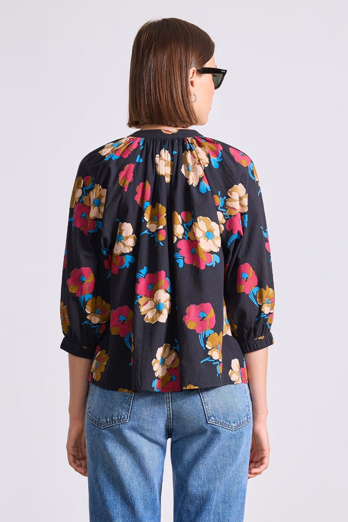 apiece apart messina top floating floral
