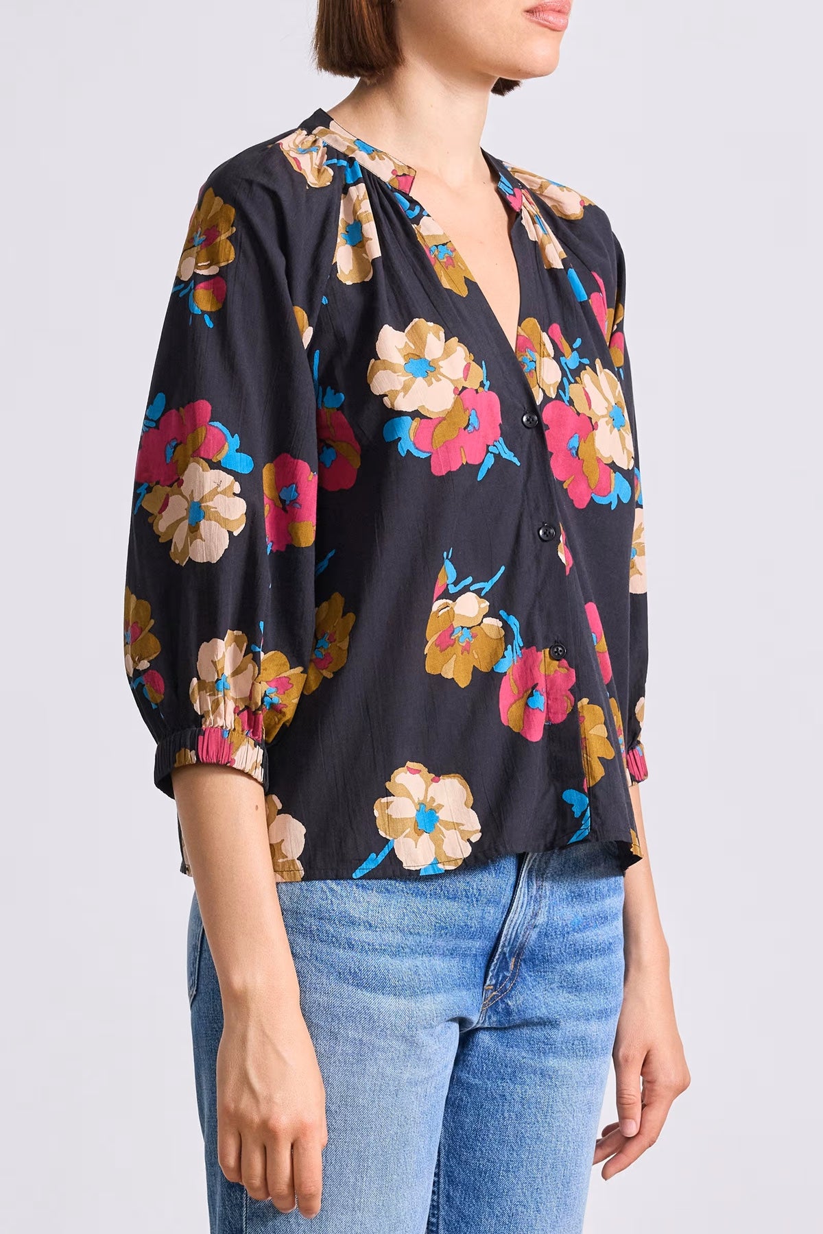 apiece apart messina top floating floral