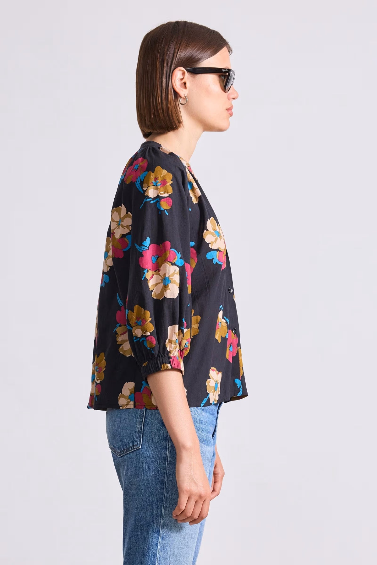 apiece apart messina top floating floral