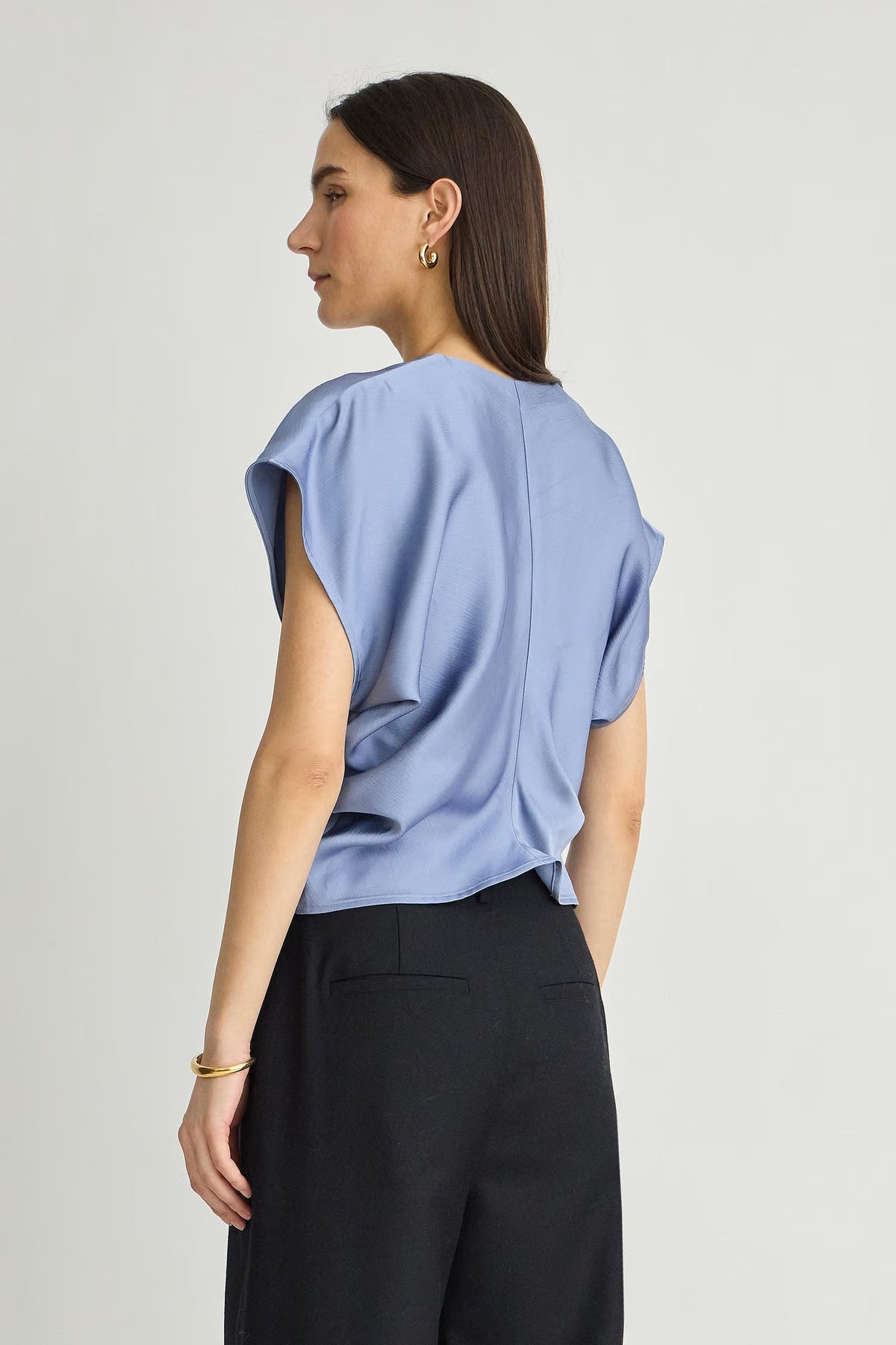 apiece apart monde drape bias top moonstone