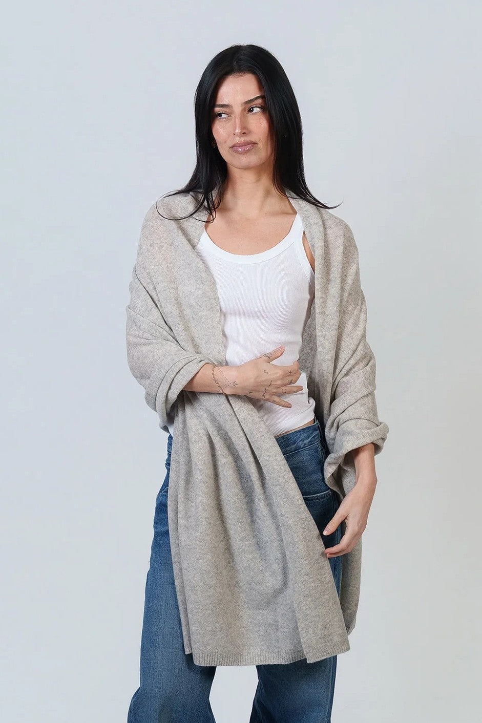 archer braxton wrap light heather grey