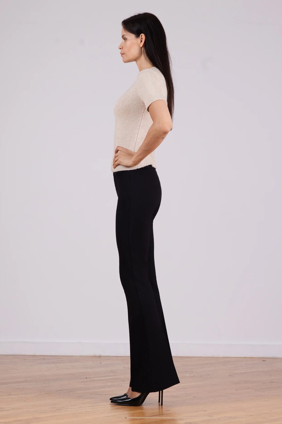 avenue montaigne bellini black 4-way stretch