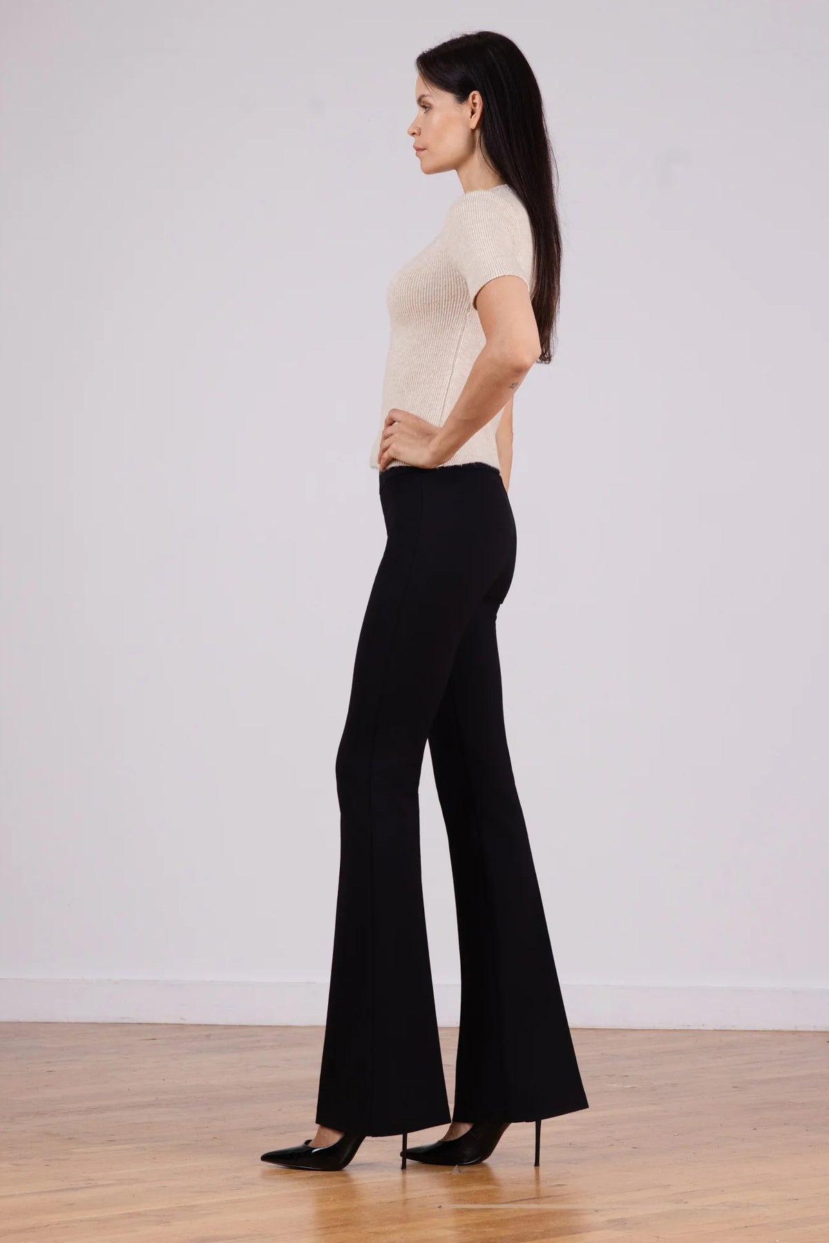 avenue montaigne bellini black 4-way stretch