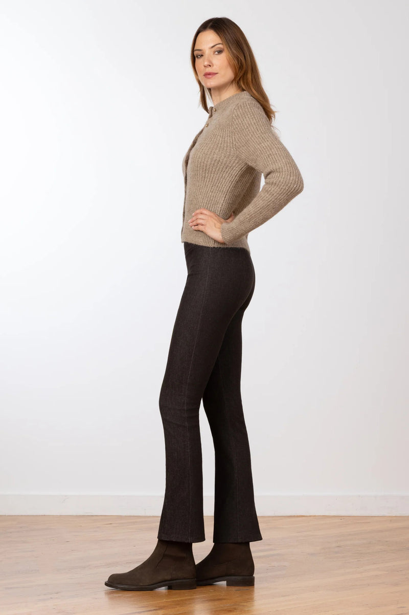 avenue montaigne jet set brown denim