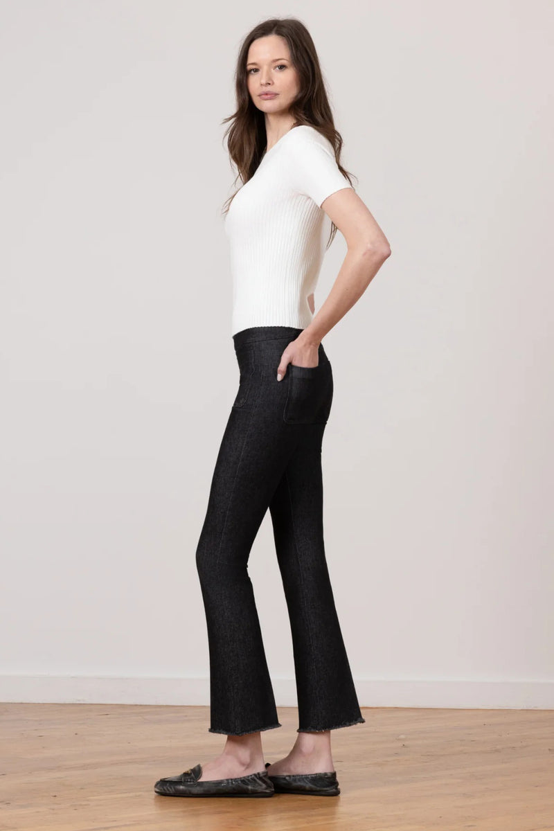 avenue montaigne stitch black denim